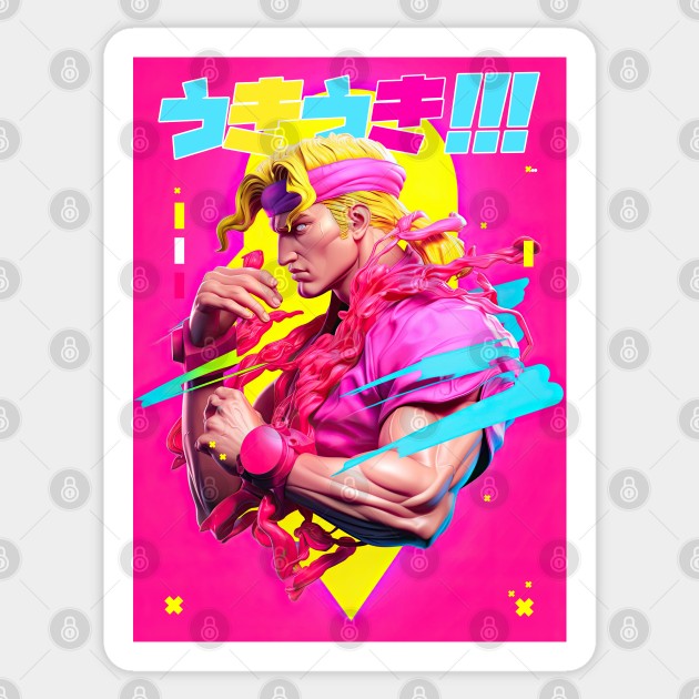 KEN MASTERS - STREET FIGHTER | Video Game Character Design Art Popculture | PROUD OTAKU Sticker by PROUD OTAKU